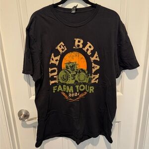 Luke Bryan Farm Tour 2024 Black Concert Tee